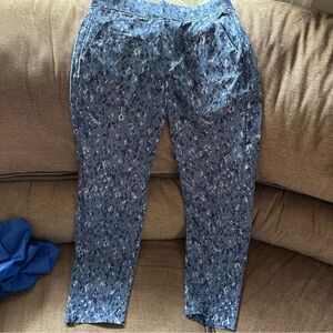 Athleta Brooklyn Ankle Pant Womens Size 2 Blue Pantalon Cheville Comfort NWOT